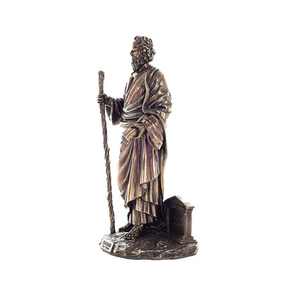 Socrates Cold-Cast Bronze Statue side angle with flowing robes