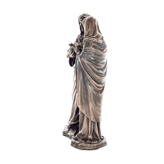 Holy Family 22cm Veronese Cold-Cast Bronze Statue – Joseph, Mary & Baby Jesus Figurine
