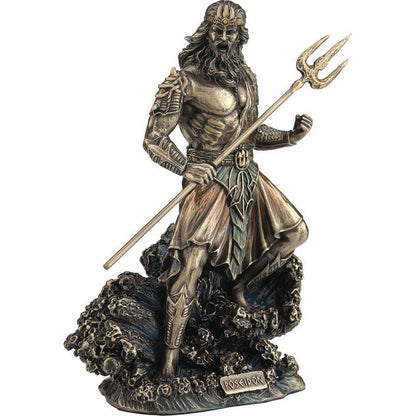 Poseidon Greek Olympian God 20cm Veronese Statue