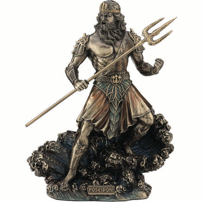 Poseidon Greek Olympian God 20cm Veronese Statue