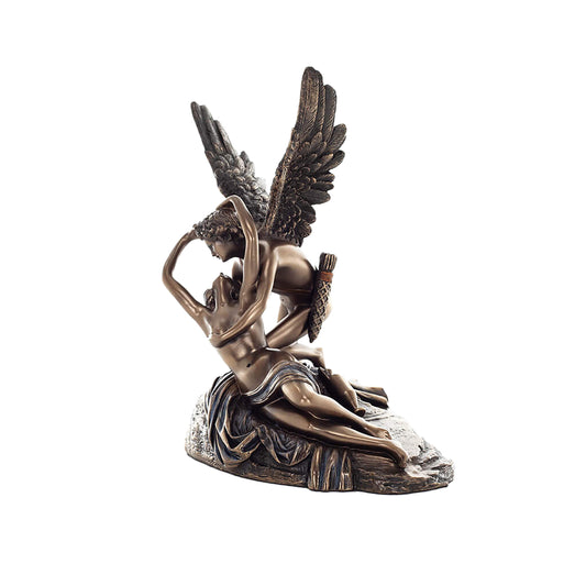 Psyche 19.6x17cm Greek Mythology Goddess of the Soul & Eros Veronese Cold-Cast Bronze Statue