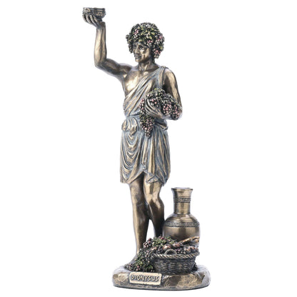 Dionysus Statue – 28cm Veronese Cold-Cast Bronze Greek God of Wine Figurine