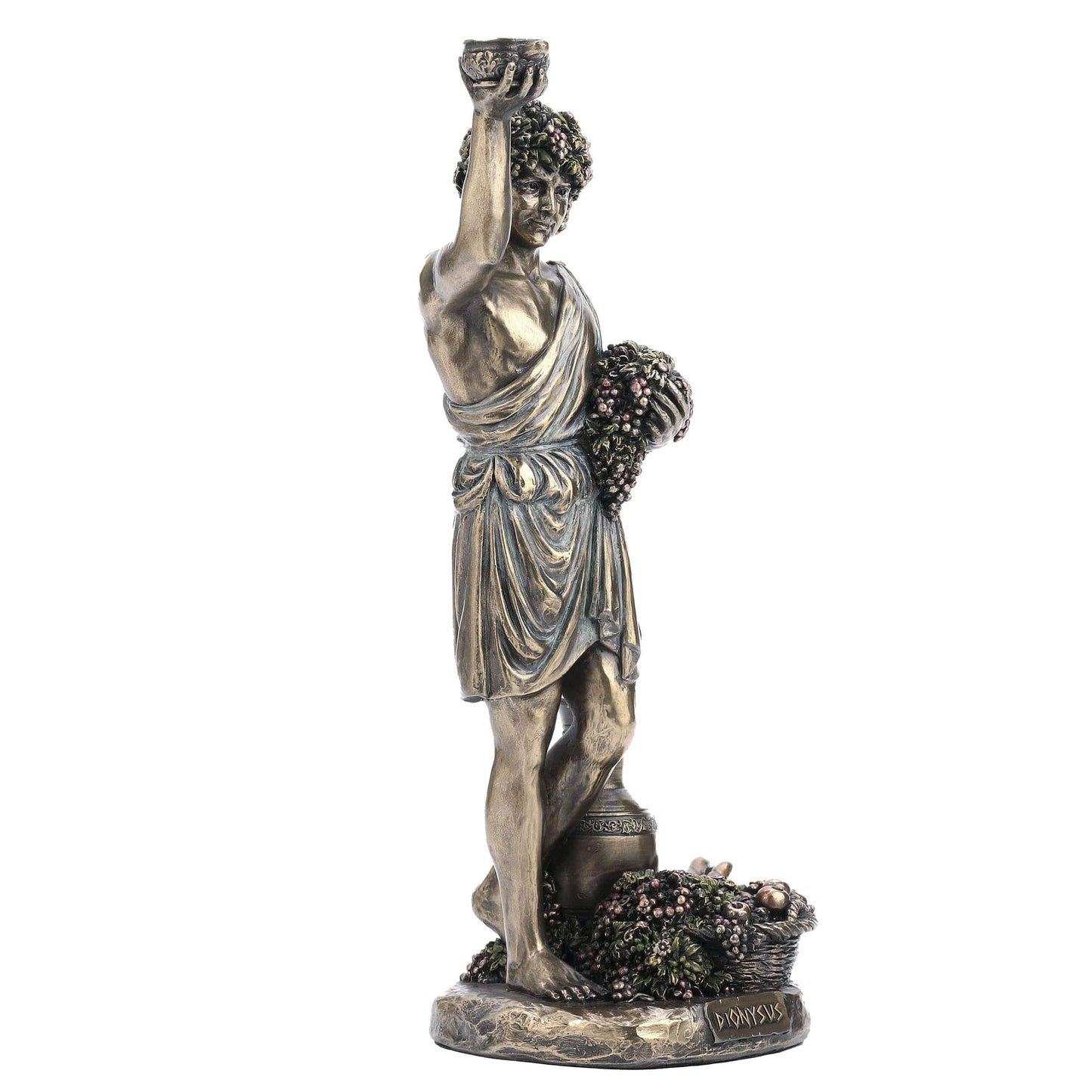 Dionysus Statue – 28cm Veronese Cold-Cast Bronze Greek God of Wine Figurine