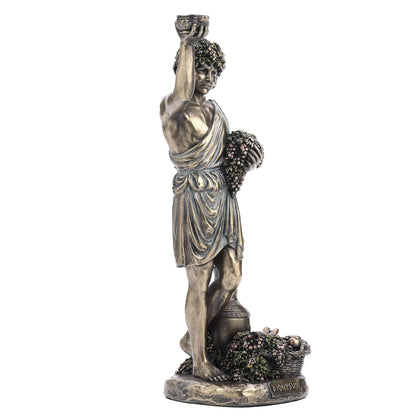 Dionysus Statue – 28cm Veronese Cold-Cast Bronze Greek God of Wine Figurine