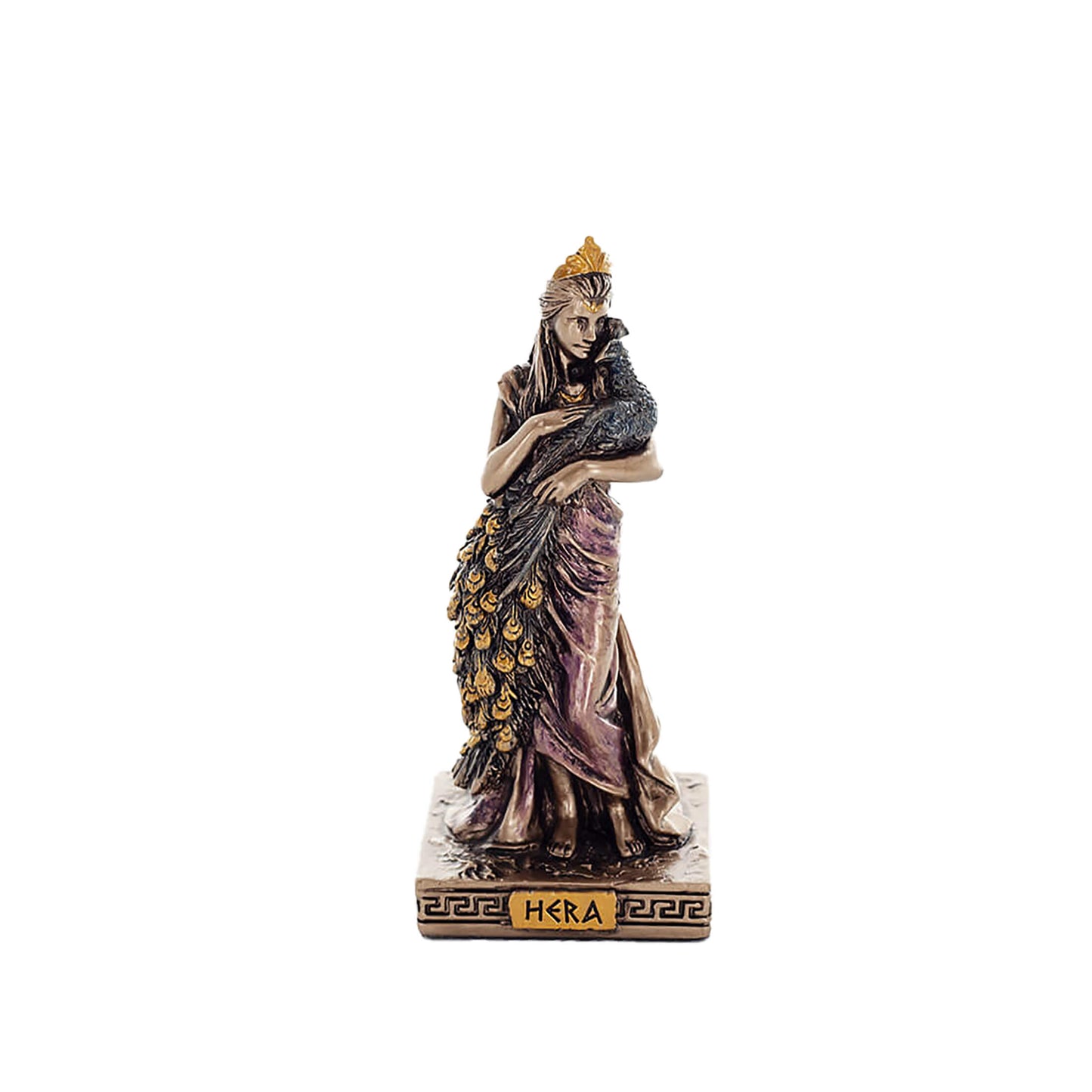 Hera Miniature Statue front view, cold-cast bronze, 8.8 cm