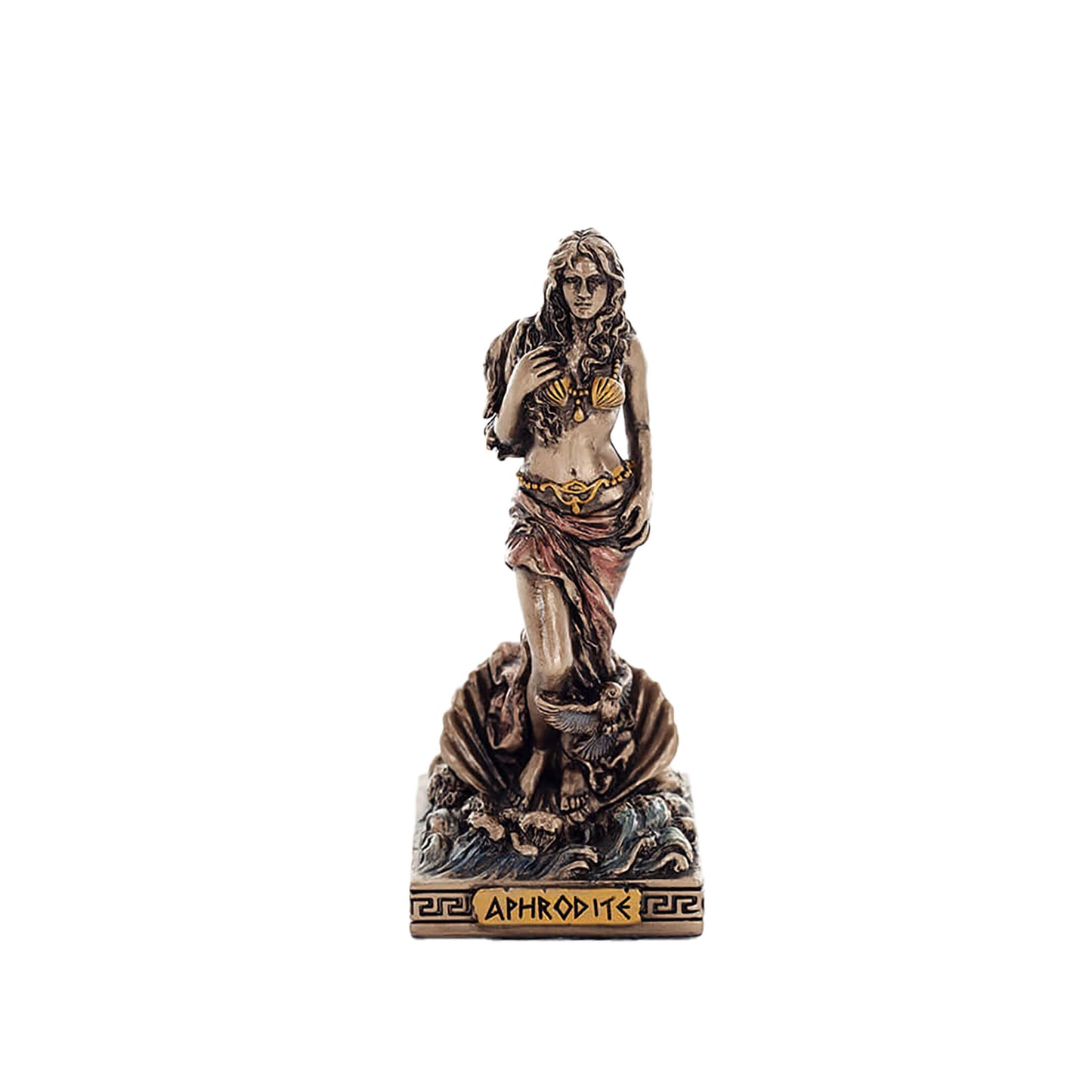 Aphrodite Miniature Statue front view, cold-cast bronze, 8.7 cm