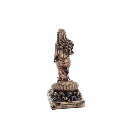 Aphrodite Miniature Statue rear angle showing garment folds and base