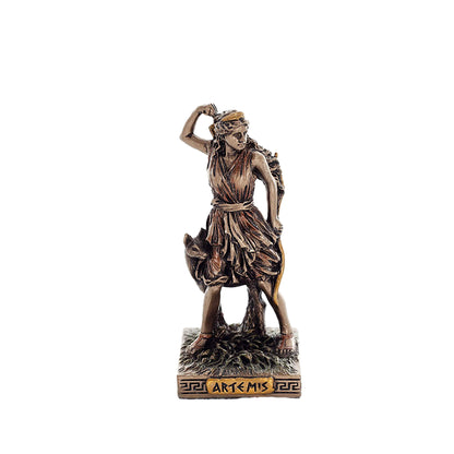 Artemis Miniature Statue front view, cold-cast bronze, 8.7 cm