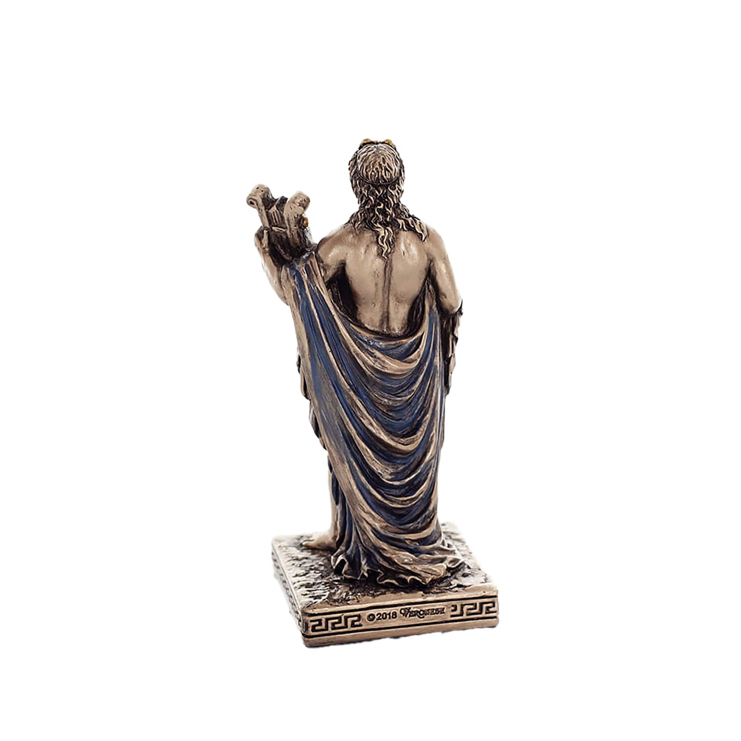 Apollo Miniature Statue rear angle showing garment folds and base