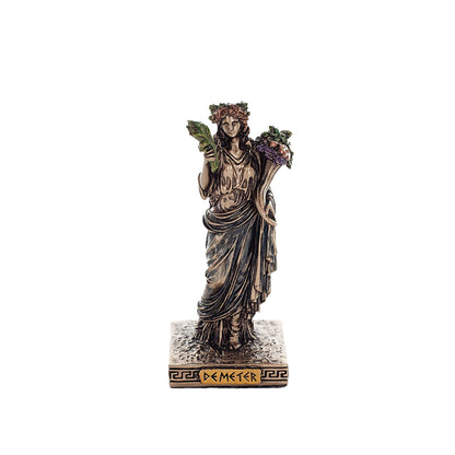 Demeter Miniature Statue front view, cold-cast bronze, 9 cm
