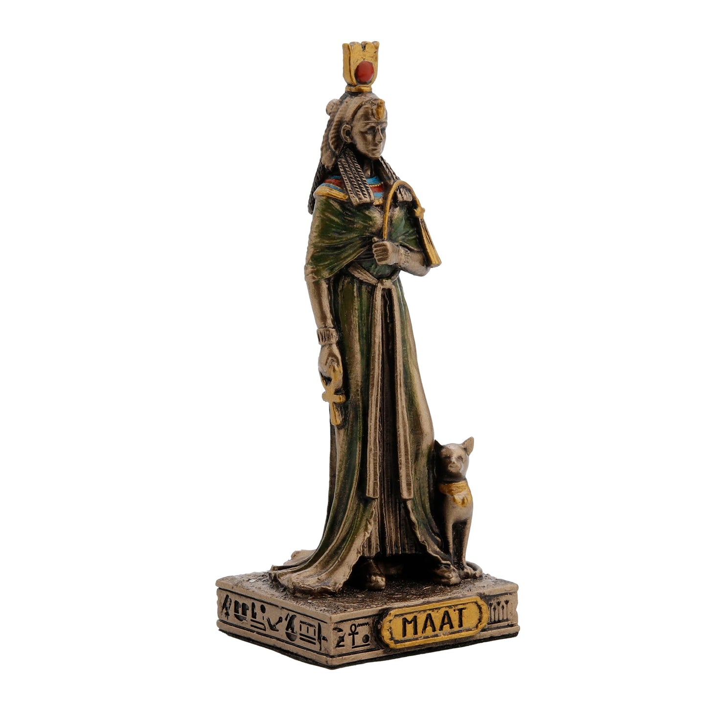 Maat – Egyptian Goddess of Truth & Balance Cold Cast Bronze Statue (8.5cm) by Veronese Design