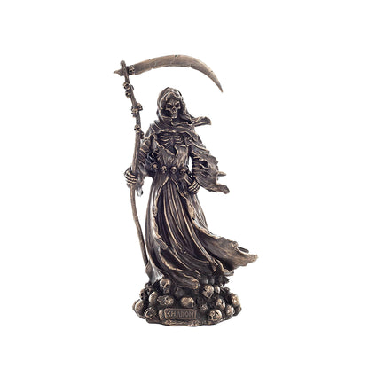 Charon the Ferryman Statue front view in cold-cast bronze, 31 cm