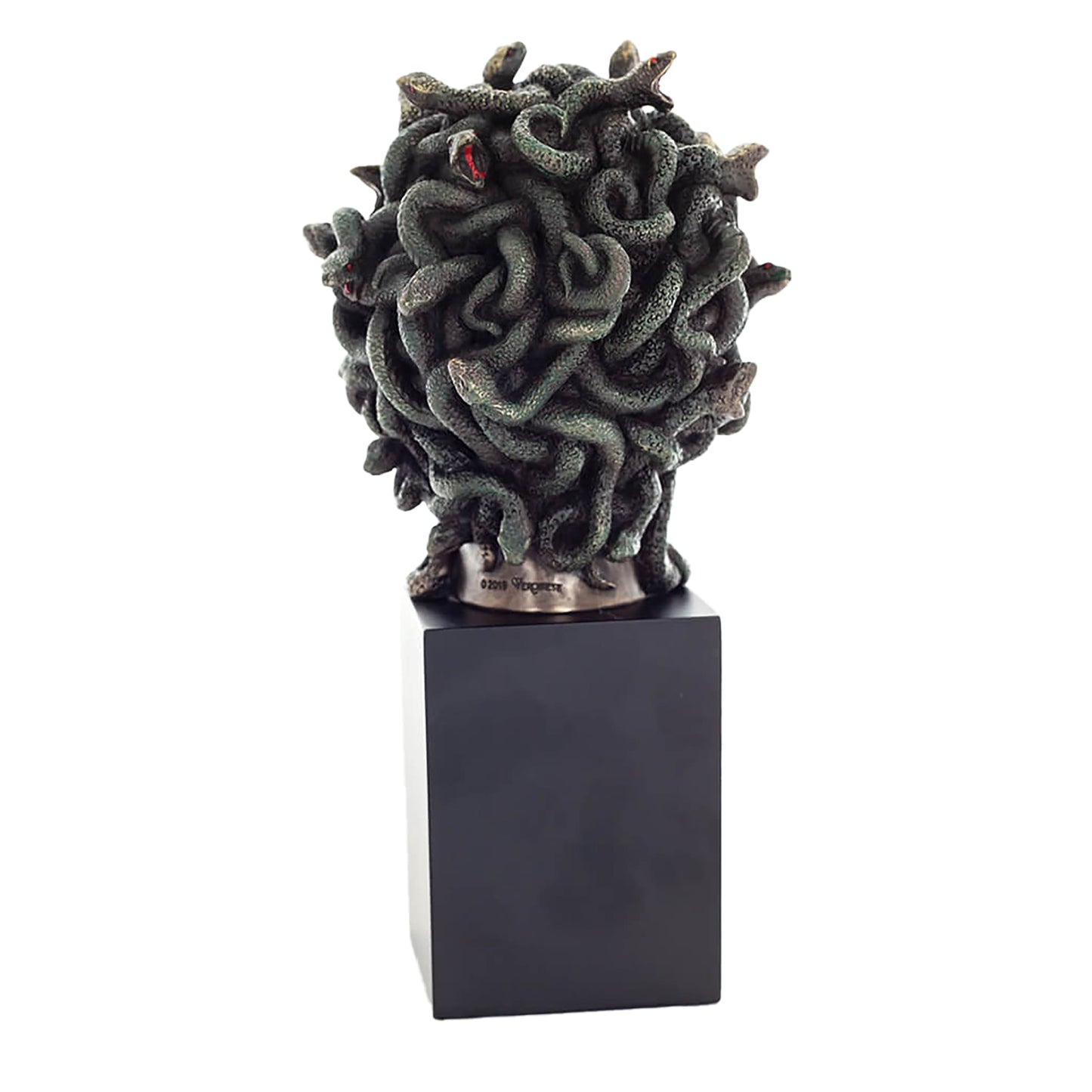 Medusa Head Bust Statue – 21cm Veronese Cold-Cast Bronze Greek Mythology Figurine