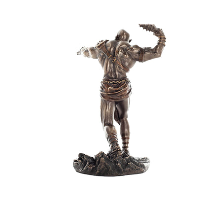 Cyclops Statue rear angle with muscular back and rugged details