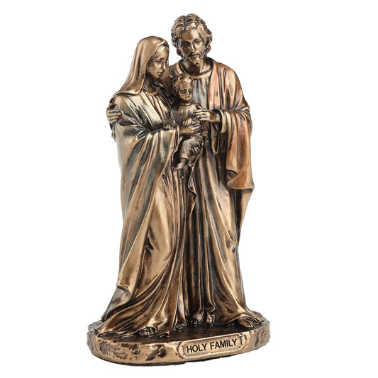 Holy Family 8.5cm Veronese Cold-Cast Bronze Statue – Sacred Christian Religious Figurine