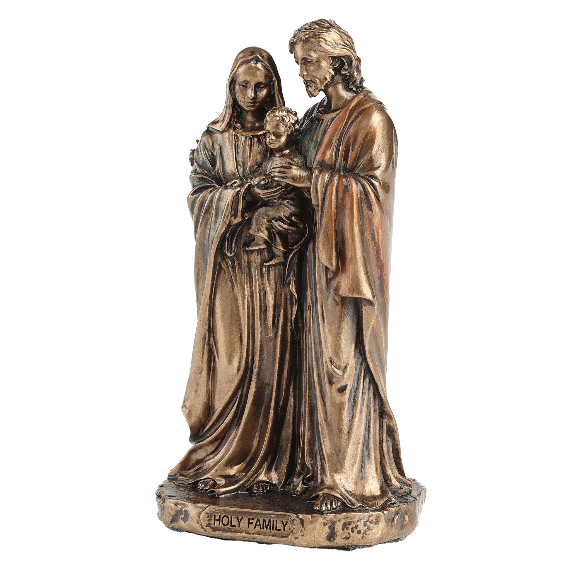 Holy Family 8.5cm Veronese Cold-Cast Bronze Statue – Sacred Christian Religious Figurine