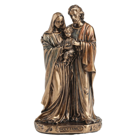 Holy Family 8.5cm Veronese Cold-Cast Bronze Statue – Sacred Christian Religious Figurine