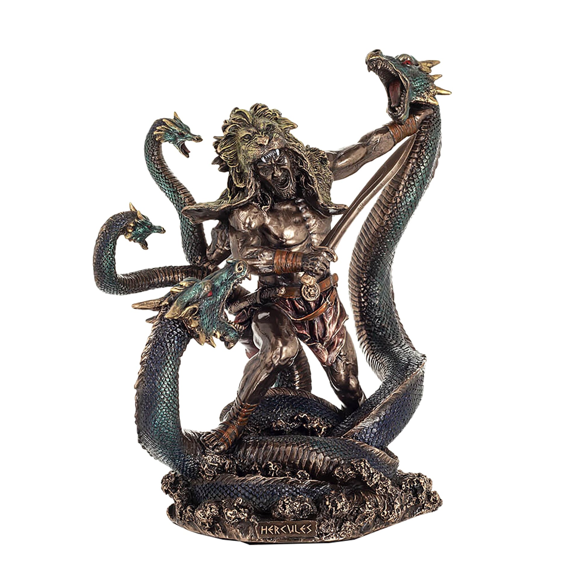 Hercules vs Hydra Statue – 31.5cm Veronese bronze sculpture