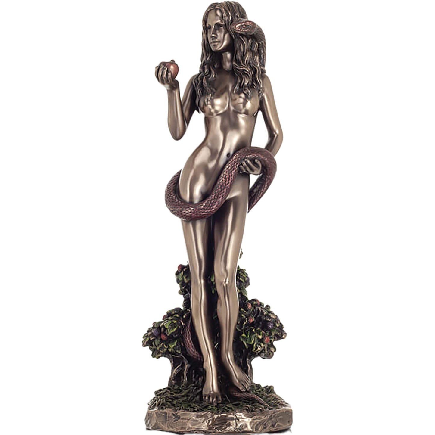 Eve with Serpent & Forbidden Fruit 24.5cm Veronese Cold-Cast Bronze Statue