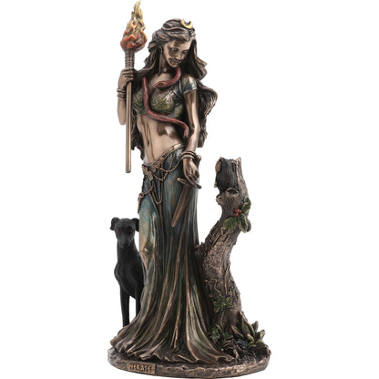 Hecate, Goddess of Witchcraft 23cm - Veronese Cold-Cast Bronze Statue