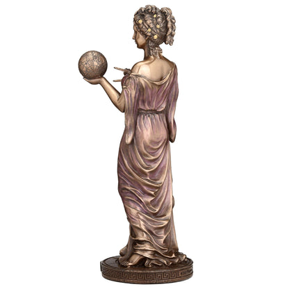 Urania Muse of Astronomy Statue – 23cm Veronese Cold-Cast Bronze Greek Mythology Figurine