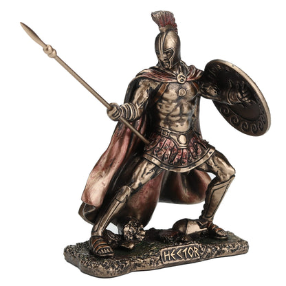 Hector Statue – 9.5cm Veronese Cold-Cast Bronze Trojan Warrior Figurine