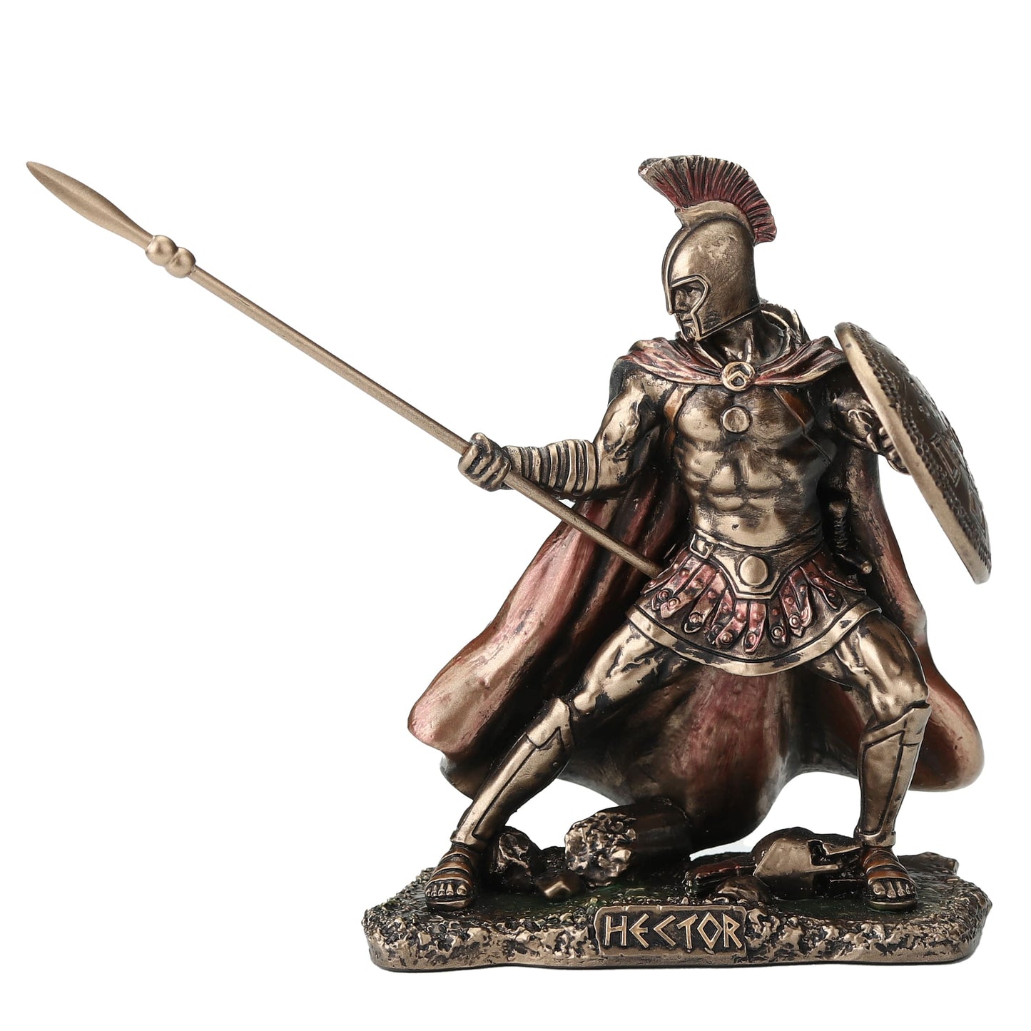 Hector Statue – 9.5cm Veronese Cold-Cast Bronze Trojan Warrior Figurine