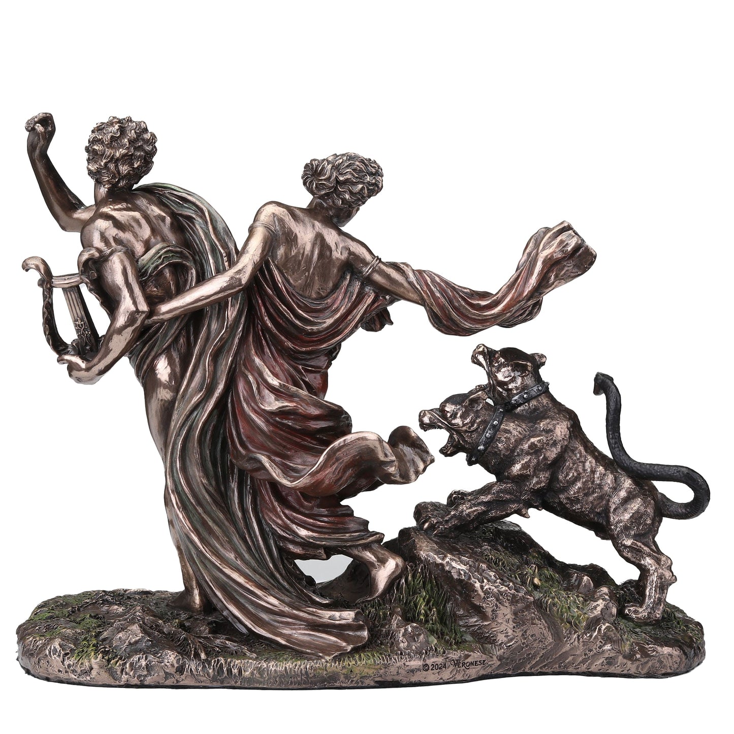 Orpheus and Eurydice Statue – 23.5x18cm Veronese Cold-Cast Bronze Figurine