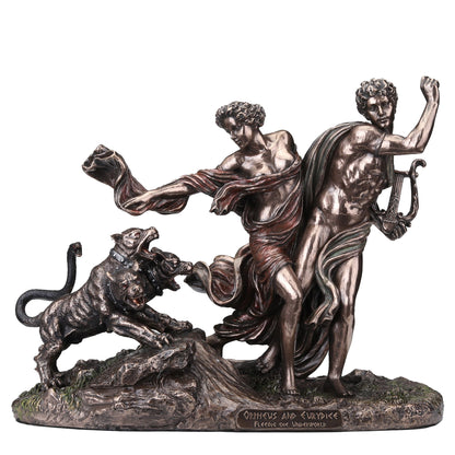 Orpheus and Eurydice Statue – 23.5x18cm Veronese Cold-Cast Bronze Figurine