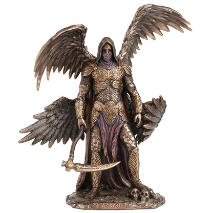Archangel Azrael 27x24cm Veronese Cold-Cast Bronze Statue – Angel of Death Figurine