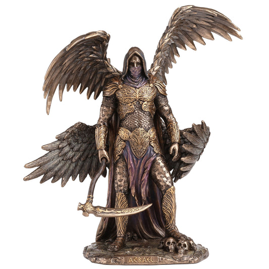 Archangel Azrael 27x24cm Veronese Cold-Cast Bronze Statue – Angel of Death Figurine