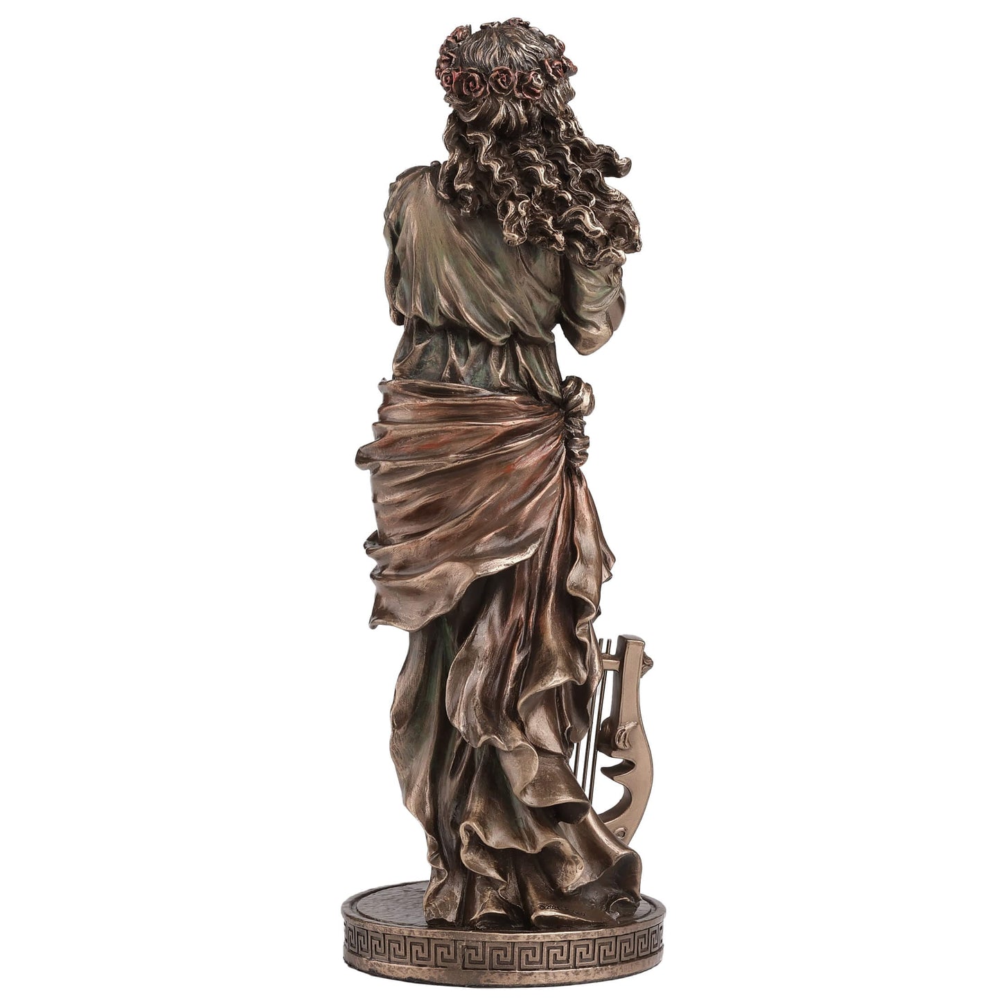 Euterpe Muse of Music Statue – 23cm Veronese Cold-Cast Bronze Greek Mythology Figurine