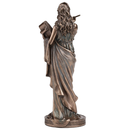 Calliope Muse of Epic Poetry Statue Greek mythology figurine on base