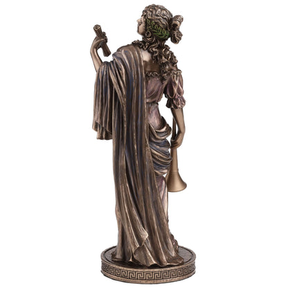 Clio Muse of History Statue – 23cm Veronese Cold-Cast Bronze Greek Mythology Figurine