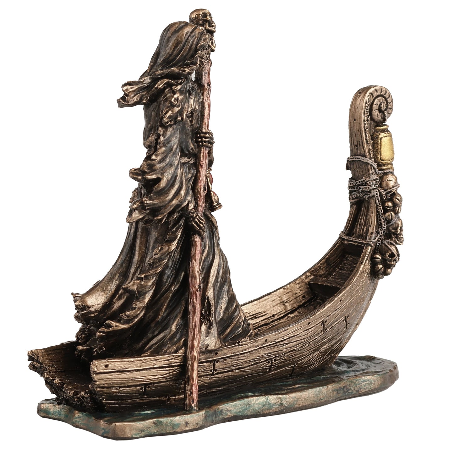 Charon Statue small Greek mythology figurine cold-cast bronze