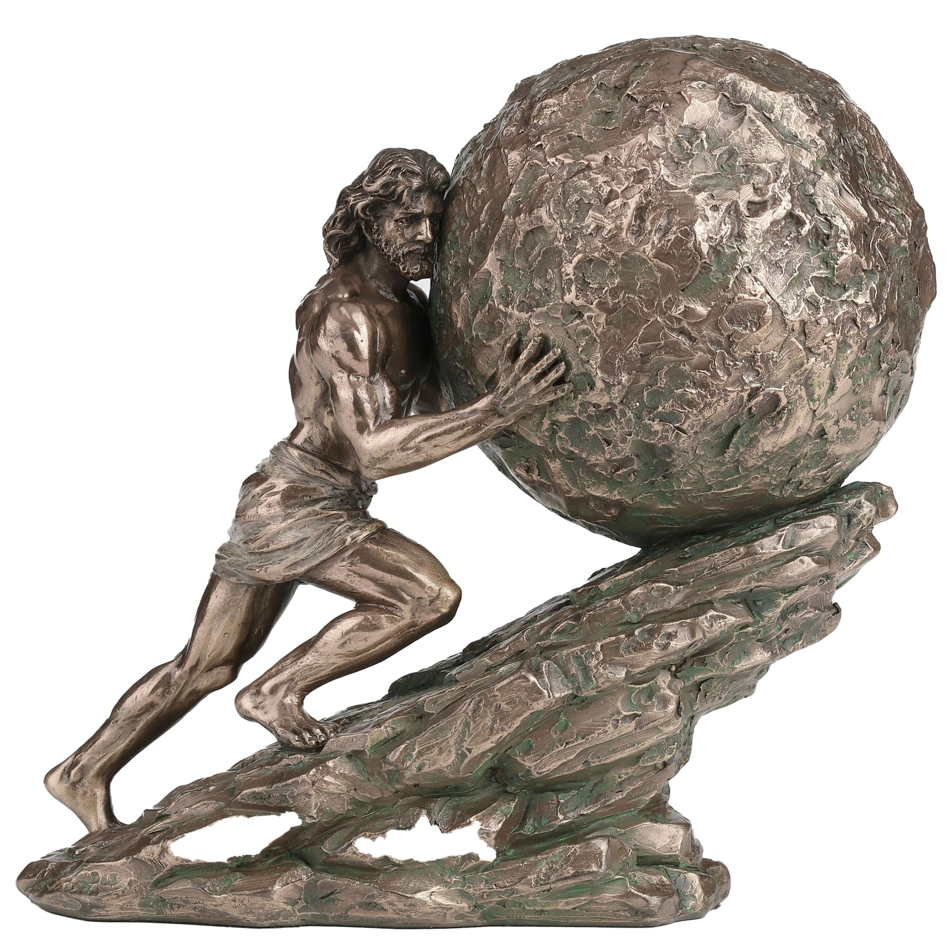 Sisyphus Statue 18 x 16 cm cold-cast bronze figurine by Veronese