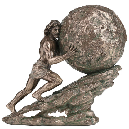 Sisyphus Statue 18 x 16 cm cold-cast bronze figurine by Veronese