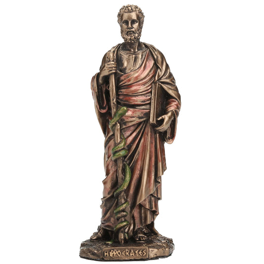 Hippocrates Father of Medice 9cm Cold Cast Bronze Veronese Statue