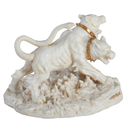 Cerberus The Three Headed Hound Of Hades 11cm White Veronese Statue