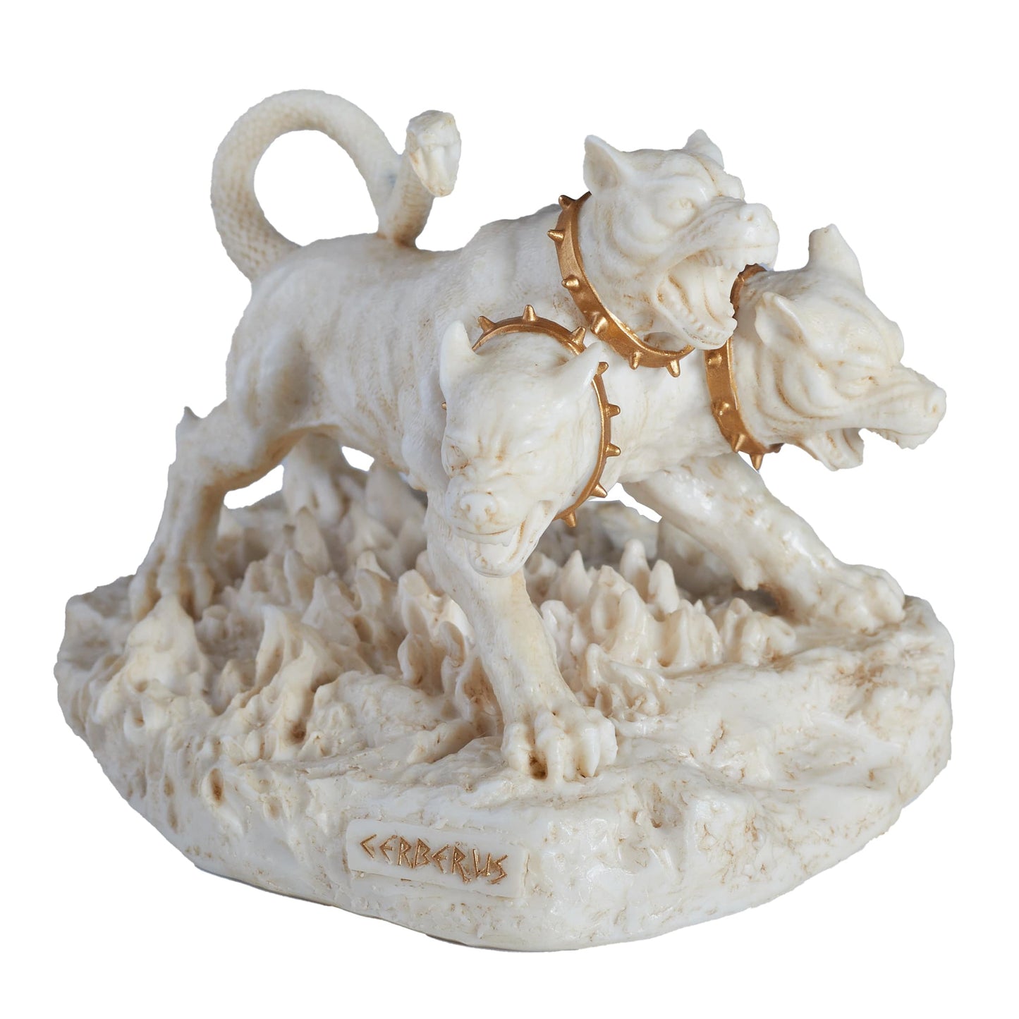 Cerberus The Three Headed Hound Of Hades 11cm White Veronese Statue