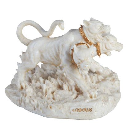 Cerberus The Three Headed Hound Of Hades 11cm White Veronese Statue