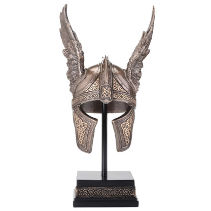 Norse Winged Helmet of Odin 24cm Resin Bronze Veronese Statue