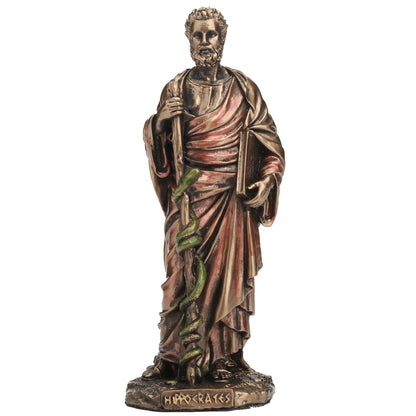 Hippocrates Father of Medice 9cm Cold Cast Bronze Veronese Statue