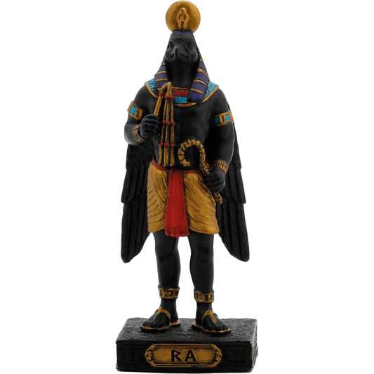 Ra Ancient Egyptian God 9cm Black Veronese Statue (