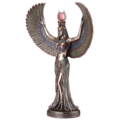 Isis Egyptian God 34cm Bronze Resin Veronese Statue