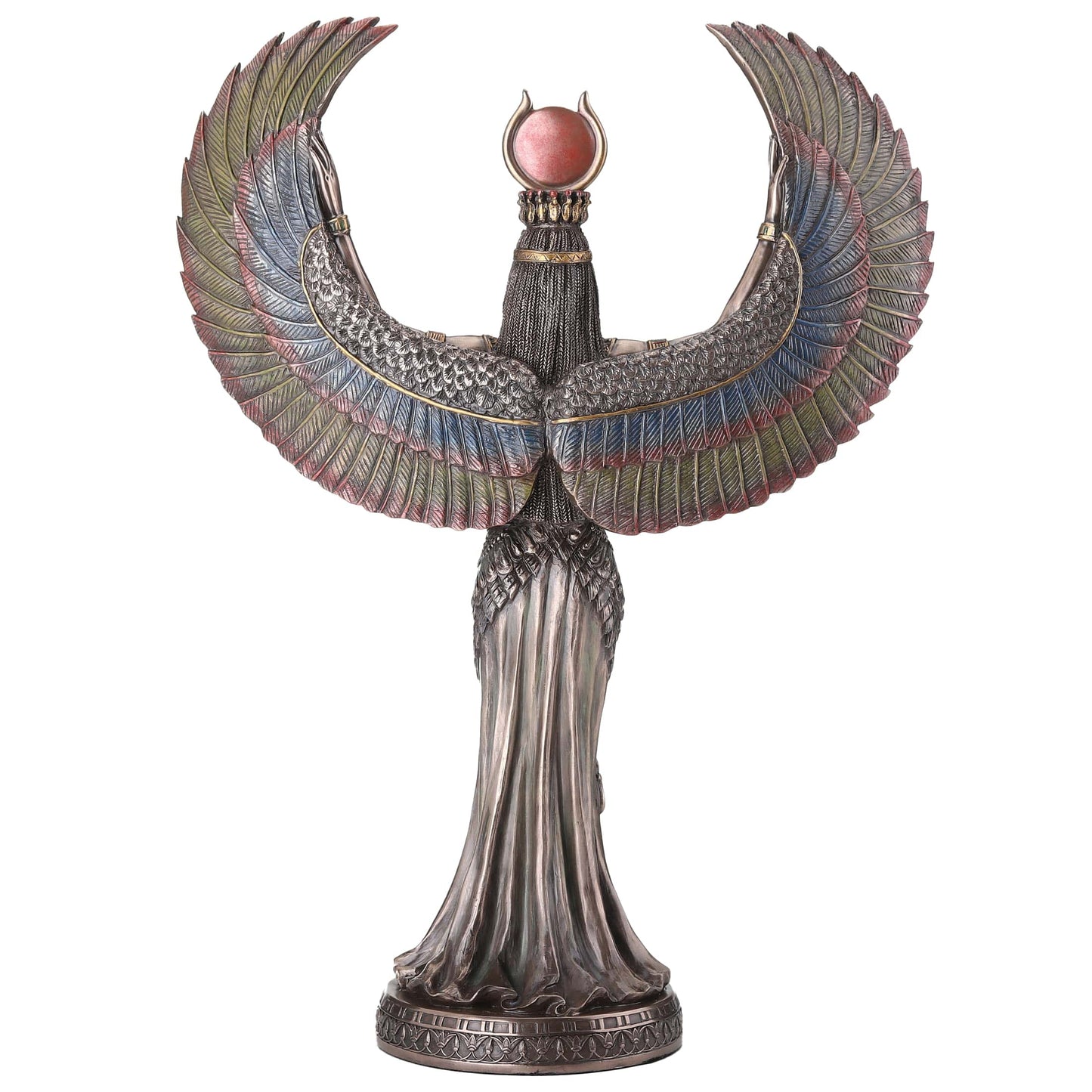 Isis Egyptian God 34cm Bronze Resin Veronese Statue