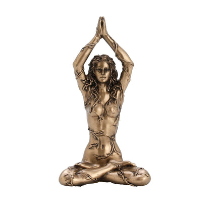 Earth Spirit Gaia Lotus Position 8.5cm Veronese Statue