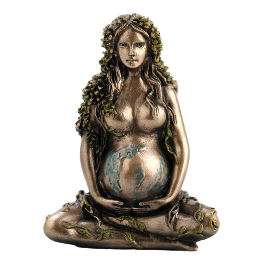 Mother Earth Gaia Sitting Lotus Pose 6.5cm Veronese Statue