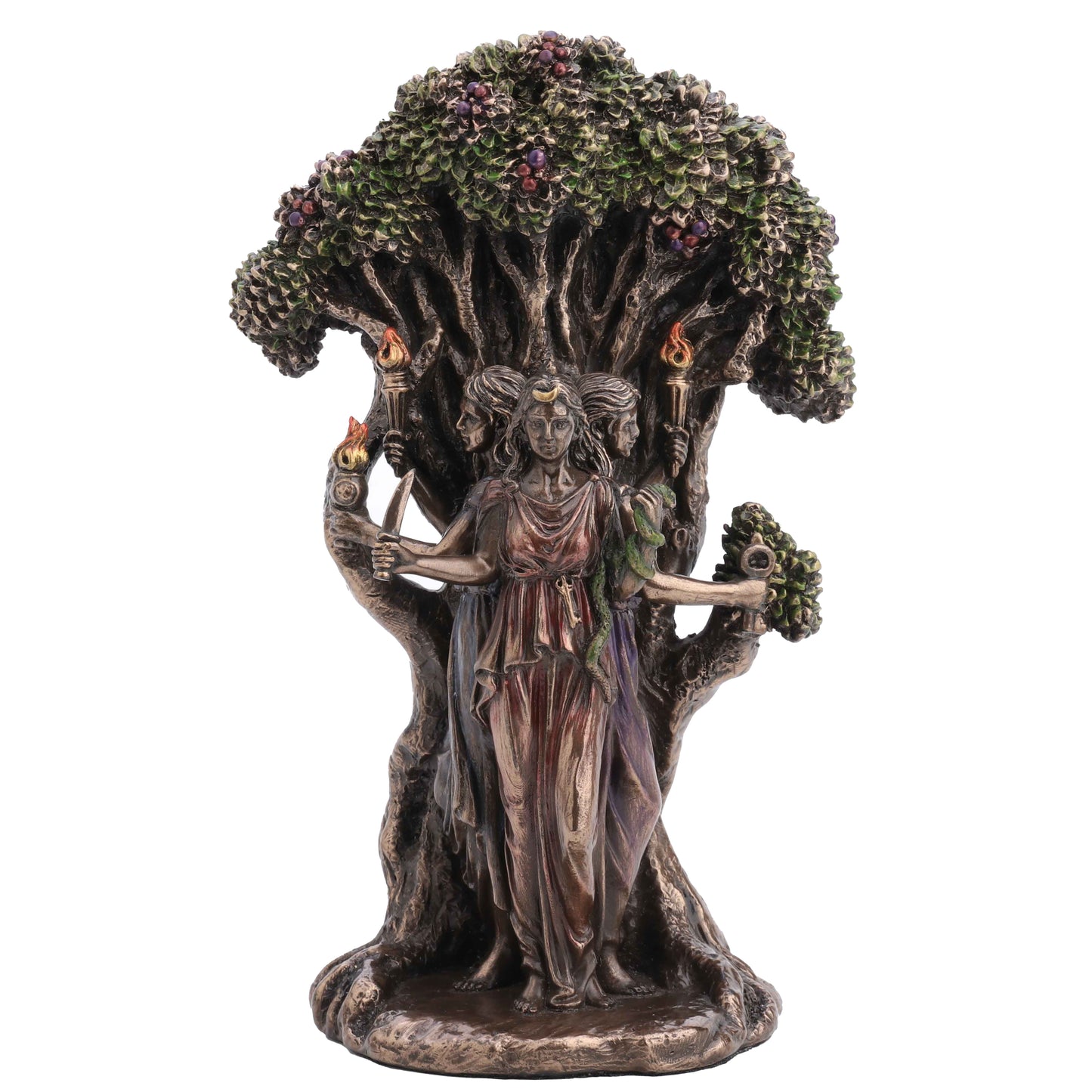 Triple Moon Goddess Hecate 18.5cm Veronese Statue