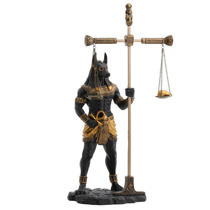 Anubis Holding Scale 33cm Veronese Black Statue